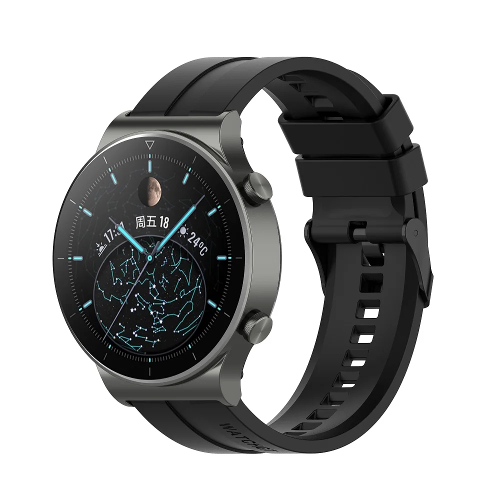 22 мм Ремешок для часов Huawei Watch GT GT2 GT3 Pro 46 мм Ремешок для умных часов Силиконовый Браслет для Xiaomi Watch S1 S2 Mi Watch Цвет 2 - 1