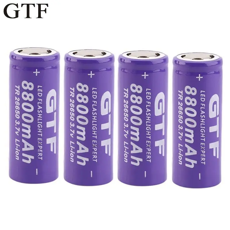 High-quality GTF 26650 Batterie 8800mAh 3.7V Li-Ion Akku Für LED Taschenlampe Li-Ion Batterie Akkumulator Cylindrical  Batterie - 5