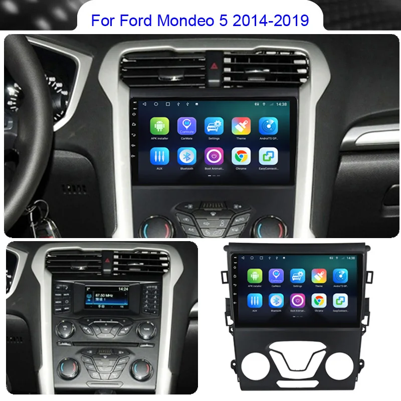 Roadwsie Android 12 Автомобильный Радиоприемник Для Ford Mondeo 5 2014 2015 2016 2017 2018 2019 Carplay Мультимедиа 4G Wifi DVD GPS 2 Din Авторадио - 1