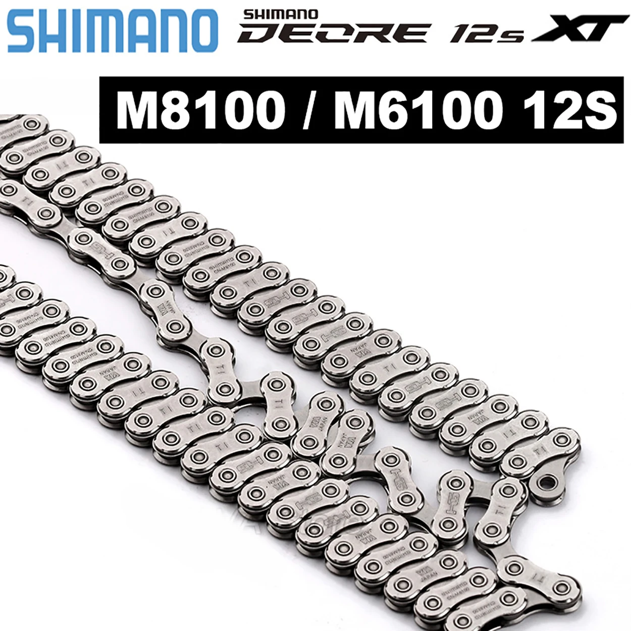 Shimano Deore XT 12V Полный Комплект Переключения Передач MTB Groupset 12S M8120 Тормоз Ice MS 51T K7 HG 46T 50T Кассета M6100 Цепь - 5