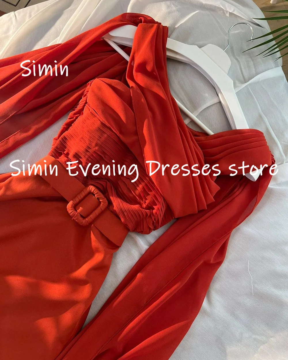 Simin Шифоновое вечернее платье в стиле Русалки с оборками длиной до пола, элегантные вечерние платья для женщин 2023 - 2