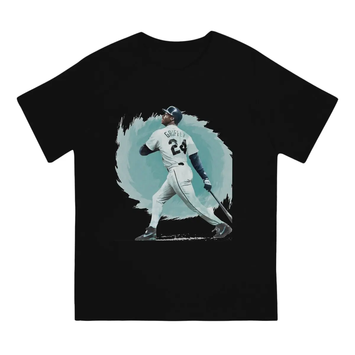 The Kid Basketball Legend Фирменная мужская футболка Ken Griffey Jr из ткани с круглым вырезом и коротким рукавом, Забавная идея подарка высшего качества - 1