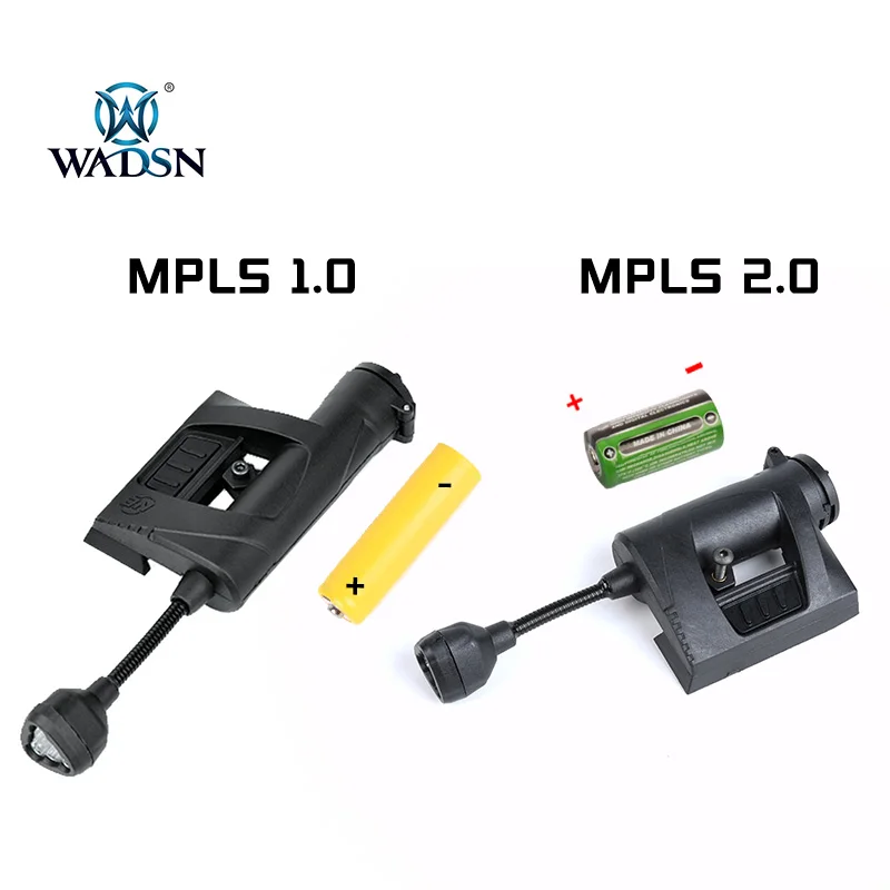 WADSN Tactical Charge Mpls, фонарь для шлема, Сигнальный фонарь для выживания на открытом воздухе, Красный, Зеленый, Белый, ИК-4 режима, Охотничий Скаутский Оружейный фонарик - 3
