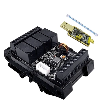 1 Комплект Модуля задержки FX1N-10MR PLC Промышленная плата управления + Чехол + USB TTL кабель Аналоговый вход/выход программируемый