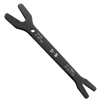 1шт Универсальный гаечный ключ Инструменты для ремонта 6-25 мм Регулируемый Гаечный ключ с длинной ручкой, двойной ключ с открытыми концами, Зубчатый ключ с V-образным пазом
