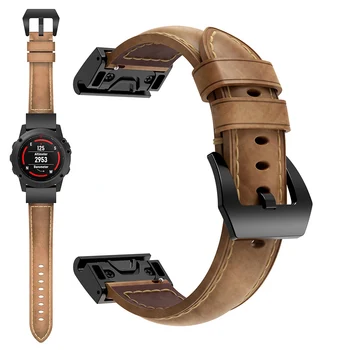 20 22 26 мм Спортивные часы браслет ремешки для наручных часов из натуральной кожи ремешок браслет для Garmin Fenix 7 7X7S/5 5X5S/6 6X6S Pro