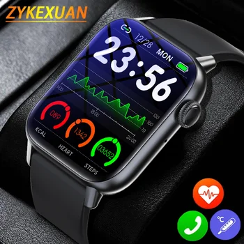 2023 Bluetooth Вызов Смарт-Часы Мужские 1,83 HD 240 * 280 Экран с Истинным содержанием кислорода в Крови, Термометр для тела, Умные Часы Для Женщин, 100 + Спортивный режим