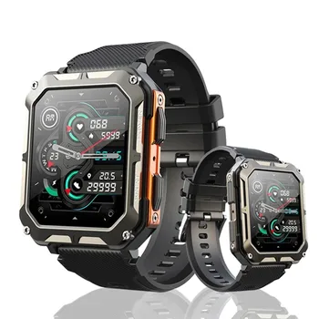 2023 Мужские часы 1,83 Дюйма, фитнес-трекер для измерения артериального давления, Bluetooth-совместимые умные часы Samsung для Xiaomi Huawei