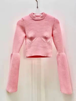 2023 Новая мода взлетно-посадочная полоса Темперамент романтические высококачественные различные нерегулярные свитера
