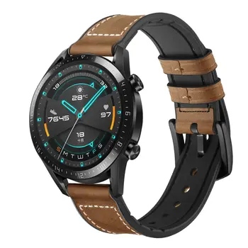 22 мм ремешок Watrch для Samsung Galaxy watch 3 45 мм ремешок Gear S3 Frontier/Amazfit pace Кожаный браслет Huawei watch GT 2-2e 46 мм