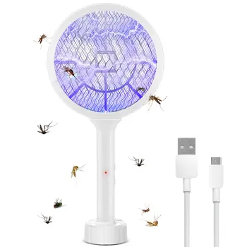 3000 В Электрическая Ракетка от насекомых Swatter Zapper USB Перезаряжаемая Летняя Мухобойка от комаров, Убивающая Мухобойку, Ловушка-убийца