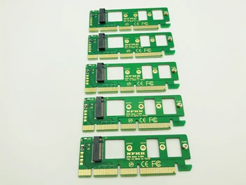 5 шт. NGFF M.2 NVME AHCI SSD для PCI-E PCI Express 3,0x4 x16 Адаптер Riser Card M key Разъем для XP941 SM951 PM951 A110 M2 SSD