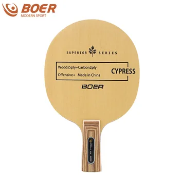 BOER Профессиональное Лезвие для настольного тенниса из 7 Слоев Углеродного волокна и кипарисовой доски для настольного тенниса Boer Superior Series Offensive