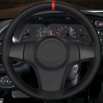 DIY Черная крышка рулевого колеса автомобиля для Chevrolet Niva 2009-2017 (3-спицевая) Vauxhall Corsa (D) Opel Corsa (D)