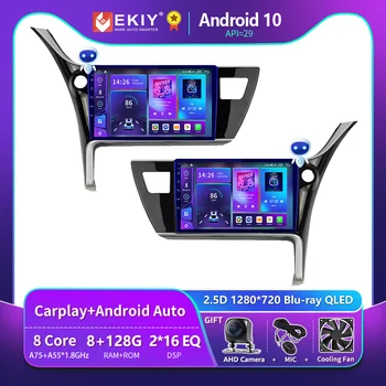 EKIY T900 8G 128G Стерео Android 10 Для Toyota Corolla 11 Auris E180 2017 2018 2019 Автомобильное Радио Мультимедиа GPS Navi Carplay HU 2din