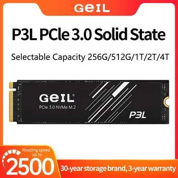 GeIL P3L M2 SSD 256GB 512gb 1T 2t Внутренний твердотельный накопитель M.2 NVME PCIE 3.0 Gen 3.0X4 2280 Для Настольного ноутбука