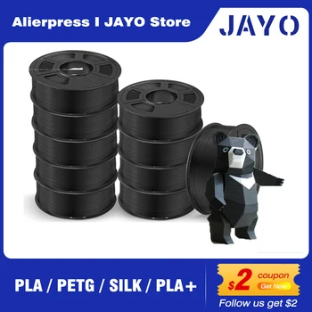 JAYO PLA PLA PLUS ABS PETG ШЕЛКОВАЯ нить 1,75 мм 10 рулонов/Комплект Заправки нетоксичный быстроходный 3D-принтер DIY Подарок