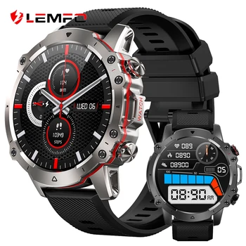 LEMFO Falcon Смарт-часы для мужчин 7 дней автономной работы 110 + спортивный режим smartwatch 2023 водонепроницаемый Bluetooth-вызов 1.43 