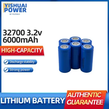 Lifepo4 32700 Аккумуляторная батарея 3,7 В 6000 мАч литий-ионная аккумуляторная батарея 6000 мАч с литий-железофосфатной батареей