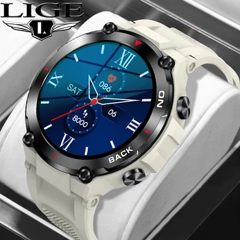 LIGE Новые Смарт-часы Для Мужчин 2022 С Полным Сенсорным экраном IP68 Водонепроницаемый GPS Трекер Спортивные Фитнес Мужские Умные Часы Relogio Masculino