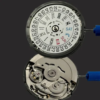 NH36A Автоматическая заводная головка с точностью до 3 часов Автоматический часовой механизм NH36 Белый Черный Колесо даты и дня Высокоточные наручные часы