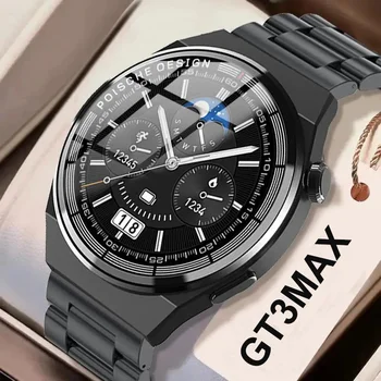 relogios masculino GT3 MAX Умные часы мужские с 3 ремешками 1,45 