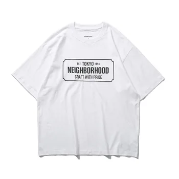 Summer Neighborhood Craft with Pride Co, Японская мотоциклетная футболка в стиле милитари для мужчин и женщин с коротким рукавом и принтом