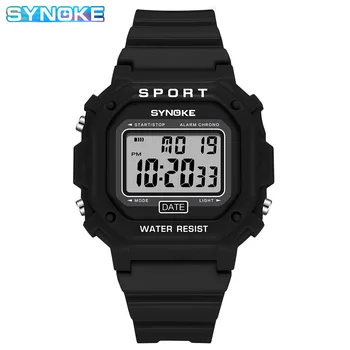 SYNOKE Военные часы для мужчин, модный Топ Бренд, спортивные водонепроницаемые женские электронные часы, мужские цифровые часы Relogio Masculino