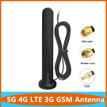 TS9 SMA 5G 4G LTE 3G GSM Антенна Маршрутизатора 600 ~ 6000 МГц Omni WiFi CPE Pro Внешняя Беспроводная Антенна С Магнитным основанием
