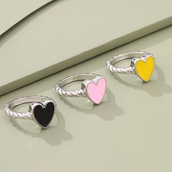 VG 6YM Новое креативное модное женское кольцо с сердечком в том же пункте, подарок на день рождения для женщин, ювелирные изделия, подарки по оптовым ценам