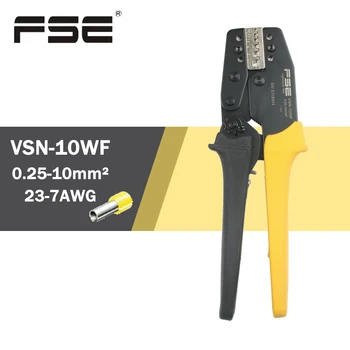 VSN-10WF обжимные плоскогубцы 0,25-10мм2 23-7AWG для изолированных неизолированных наконечников трубных клемм высокоточные фирменные инструменты