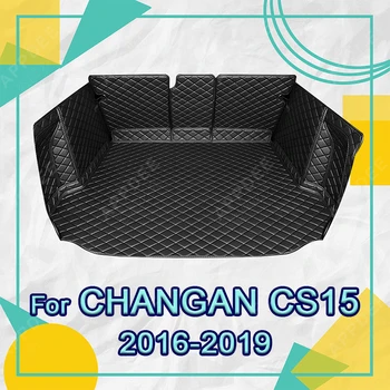 Автоматический коврик для багажника с полным покрытием для Changan CS15 2016-2019 18 17 Автомобильный коврик для багажника Грузовой Лайнер Аксессуары для защиты интерьера