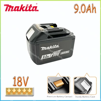 Аккумуляторная Батарея Makita 18V 9.0Ah, Для Makita BL1830 BL1830B BL1840 BL1840B BL1850 BL1850B Аккумулятор Электроинструмента