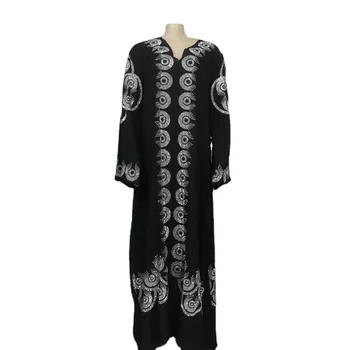 Африканские Платья Для Женщин 2023 Robe Femme Musulmane Maxi Dress Нигерийская Традиционная Одежда Летняя Горячая Дрель Abaya Dubai Boubou