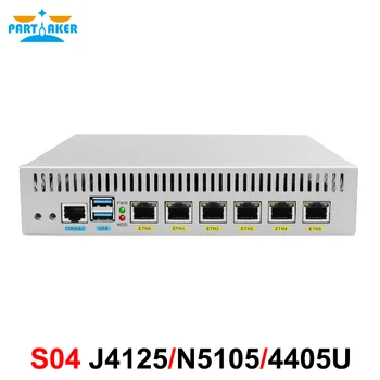 Брандмауэр Intel N5105 J4125 4415U Mikrotik Network Security Appliance С 6 сетевыми адаптерами Intel I225 I226 Soft Router pfSense OPNsense