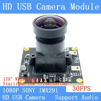 Веб-камера 1080P SONY IMX291 Star Level Surveillance Широкоугольный 30 кадров в секунду Linux UVC 2MP USB Модуль камеры для микрофона Windows