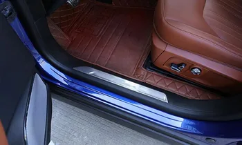 Внутренняя накладка на порог двери из нержавеющей стали для Maserati Lavante 2016 2017, Автомобильные аксессуары 4 шт.