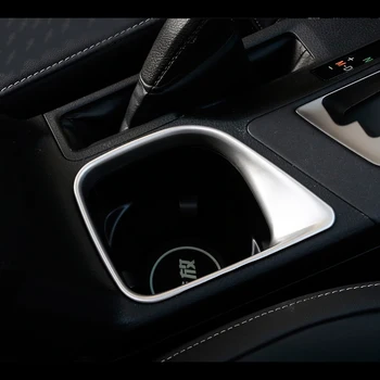 Высококачественный ABS матовый внутренний передний стакан для воды, рамка, отделка, автомобильный стайлинг для Toyota RAV4 2016 2017 2018 аксессуары 1 шт.