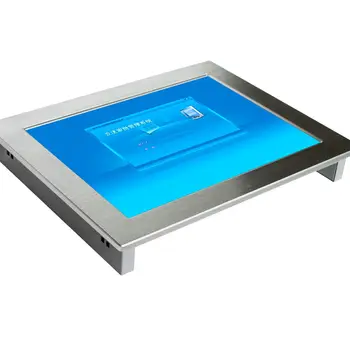 Горячая распродажа 10,4-дюймовый серебристый промышленный панельный ПК с 4 USB 2.0, 4 COM-портами, 2 Ethernet