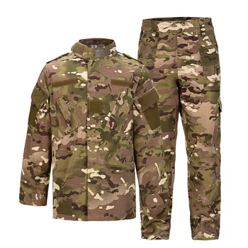 Детская Военная Армейская форма, Тактический боевой костюм BDU, Мужская Детская Многокамерная Камуфляжная Тренировочная рубашка для Охоты на открытом воздухе, Комплект брюк