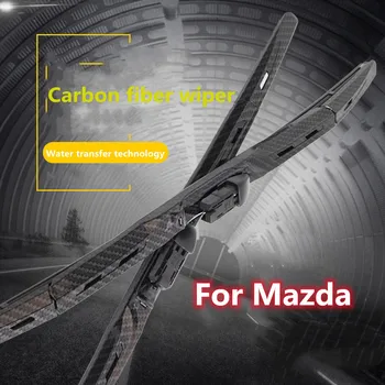 Для Mazda CX5 CX4 Mazda3 Axela MX5 RX8 Mazda6 CX7 CX8 CX9 CX30 обновление и модификация наружных аксессуаров стеклоочистителя из углеродного волокна
