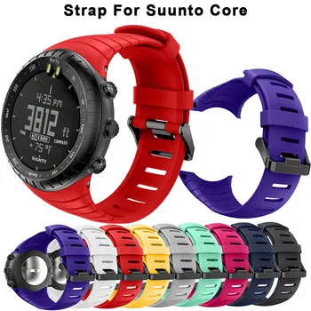Для Suunto Core Мягкий Силиконовый Ремешок Для Часов Сменные Аксессуары Наручные Спортивные Ремешки Для Suunto Core Смарт-Часы Браслет Ремешок