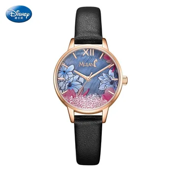 Женские наручные часы Disney Mulan, студенческие часы, женские часы со стразами, водонепроницаемые кварцевые часы в китайском стиле, женские часы
