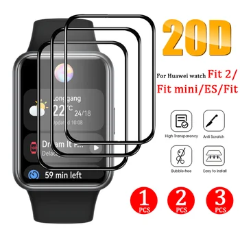 Защитная пленка с полным покрытием 20D для Huawei Watch Fit 2/Fit Mini/Fit/ES Smart Watch С Полным покрытием Аксессуары для Часов
