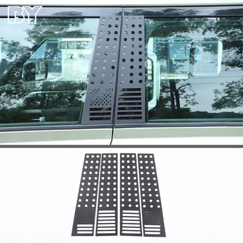 Защитное покрытие центральной стойки окна автомобиля из алюминиевого сплава для Land Rover Defender 110 130 2020-23 Внешние аксессуары