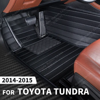 Изготовленные на заказ коврики из углеродного волокна для Toyota Tundra 5-местный 2014 2015 Коврик для ног, автомобильные Аксессуары для интерьера
