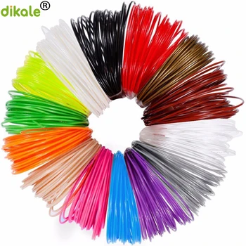 Материал для 3D-печати Dikale 3 м x 12 цветов 3D Ручка Накаливания PLA 1,75 мм Пластиковая Заправка Для 3D Принтера Impresora Ручка-Карандаш