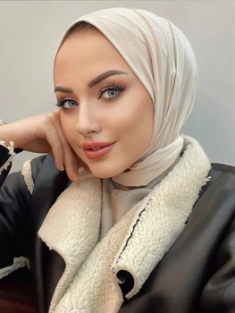 Мгновенные Хиджабы в Рамадан для женщин, Трикотажный Хиджаб, Внутренняя шапочка, Тюрбан, Головные платки для женщин, Исламская Мусульманская женская шляпа, Капот, Хиджаб