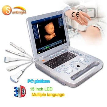 медицинский диагностический инструмент Sun-800D ультразвука сердца ноутбука 3D SunBright высокой эффективности 15 дюймов медицинский диагностический инструмент Sun-800D