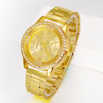 Модные часы Класса люкс, женские часы с бриллиантами, Подарочные кварцевые часы из нержавеющей стали, Женские наручные часы Ms Watch Relogio Feminino